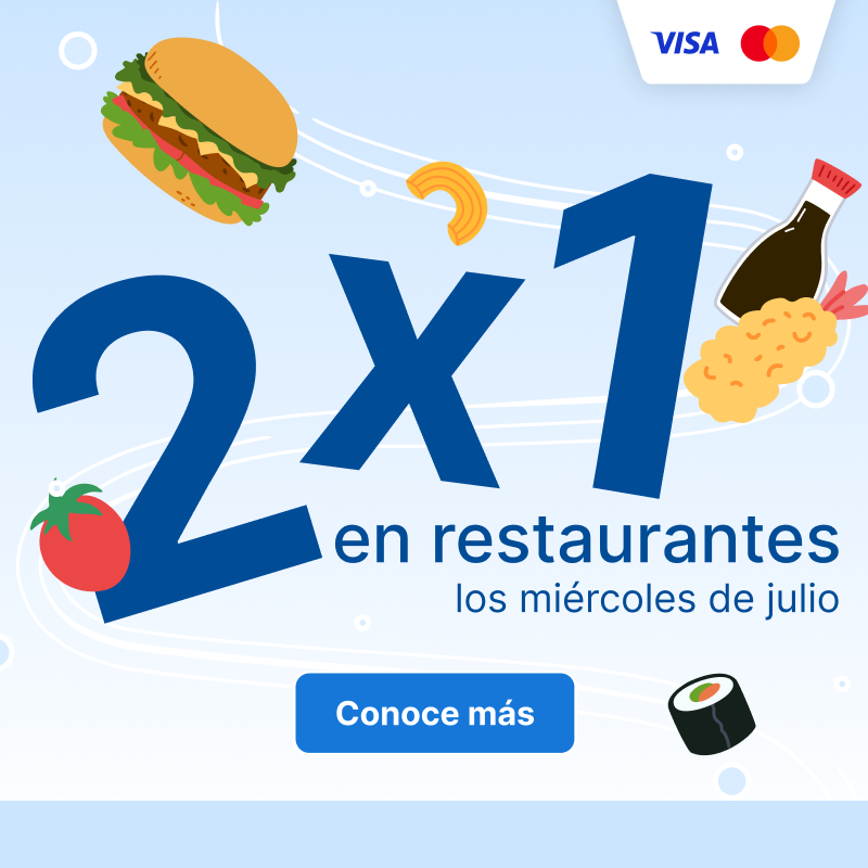 2x1 en restaurantes